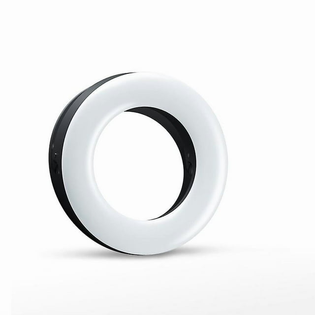 Selfie Ring Light, Clip-on Ring Light with 40 LED Lights (Black)