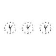 thumbnail image 4 of Redempat Round Music Keyboard Wall Clock Unique Style And Silent Operation For Any Room ABS Elegant Piano Key Clock Timeless Ballet 6 3Set, 4 of 6