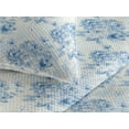 thumbnail image 3 of Ambesonne Forest Quilted Bedspread Set 3 Pcs, Old School Floral Pattern, Twin, Eggshell Violet Blue, 3 of 4