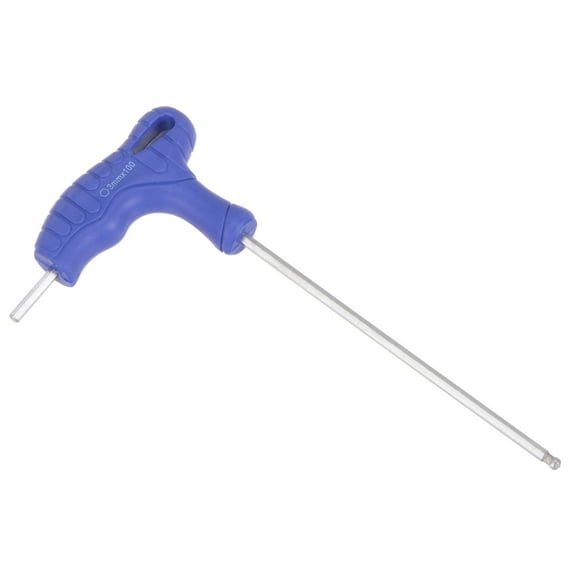 Uxcell 3mm Ball End Hex T-Handle Wrench Spanner, Metric CR-V Steel