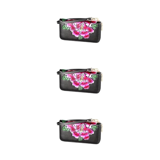 Sonducket Monedero de cuero para mujer, reemplazo de cremallera, resistente al agua, con Clip para fotos, bolsillo para tarjetas, carpeta para Type1 NO1