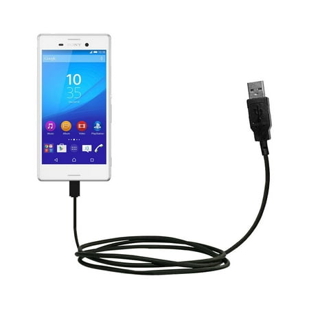 Classic Straight USB Cable suitable for the Sony Xperia Z5 / Z5 Compact / Z5 Premium with Power Hot Sync and Charge Capabilities - Uses Gomadic TipExc