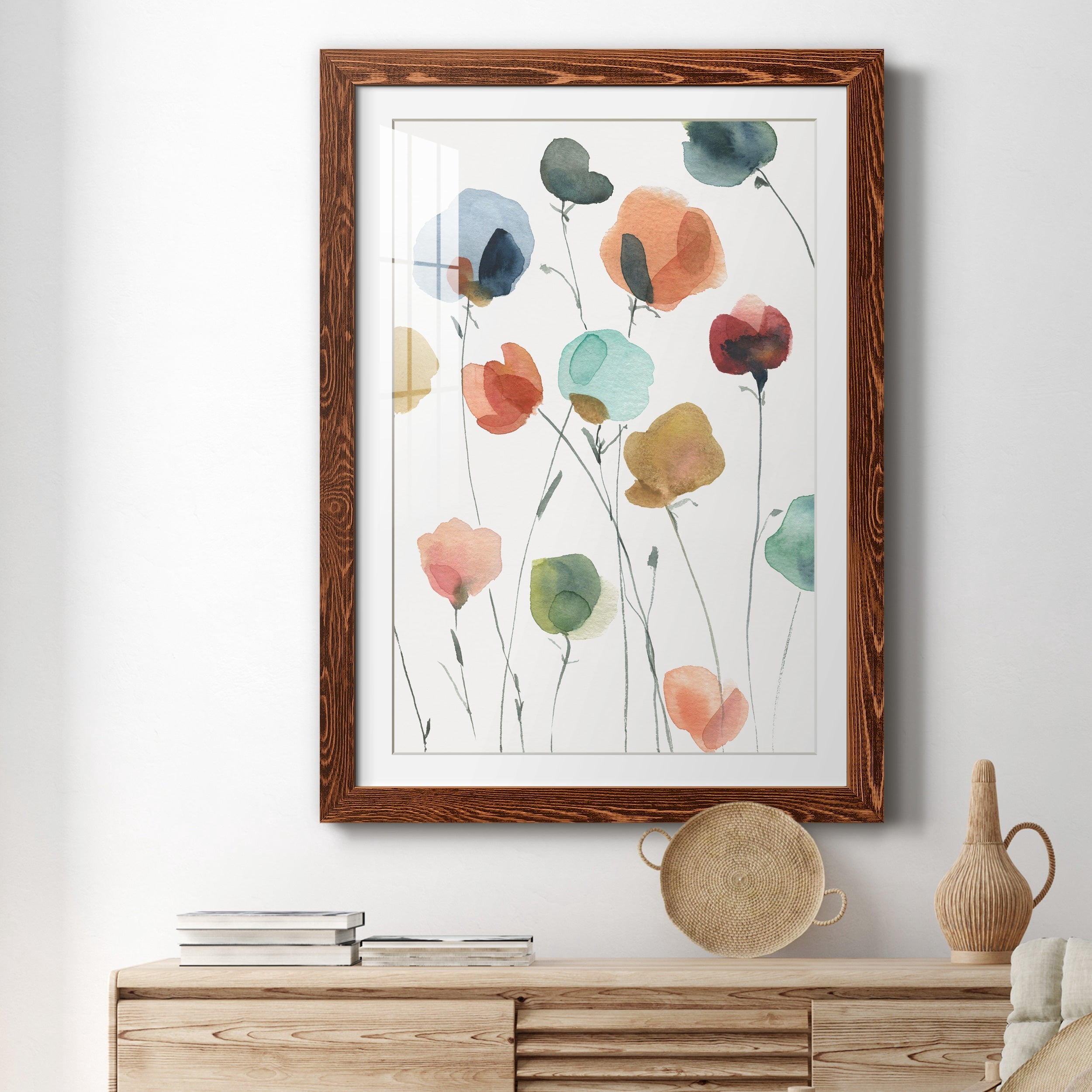 Lollipop Garden II - Premium Framed Print - Distressed Barnwood Frame - Ready to Hang