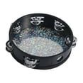 thumbnail image 5 of Almencla Tambourine Musical Instruments Percussion Hand Drum Hand Held Drum Educational Toy with Metal Bells for Concert Family 8inch Sequin, 5 of 8
