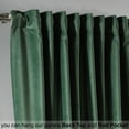 thumbnail image 4 of 3S Brother's Solid Luxury Matte Velvet Soft Curtains Set of 2 Panels Hanging Back Tap & Rod Pocket Home Décor Bedroom Kitchen Office Windows Room Darkering ( Sacramento Green-52"x108"), 4 of 6