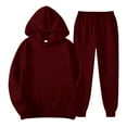 thumbnail image 7 of Coerni 2 Piece Athletic Sweatsuit Boys Girls Oversized Pullover Hoodie +Joggers Sweatpants Thermal Set Kids Fleece Activewear, 7 of 7