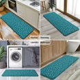 thumbnail image 6 of Teal Christmas Snowflake Pattern Kitchen Rug Mat,Kitchen Runner Rugs Non Skid Washable,Decorative Kitchen Floor Mats for Kitchen,Sink,Laundry,17"x47.2", 6 of 7