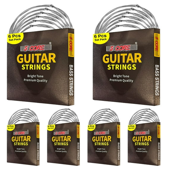 Bass Electric Guitar Strings | Pure Nickel Guitar String Gauge .010-.048 | Rich, Full Tonal Spectrum String (6 String Set) - 6PCS