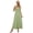 Green, variant on Women's Maxi Dress Summer Boho Spaghetti Strap Square Neck Ruffle Casual Flowy Long Dress Tie Shoulder Dress "Red,L"
