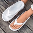 thumbnail image 3 of Rokment Orthopedic Cloud Pillow Slippers for Women Men Unisex Waterproof Swim Pool Arch Support Cushioned Flip Flops Beach Summer Water Sandals Indoor Outdoor Shower Slip on Slides White Size 11, 3 of 7