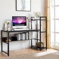 thumbnail image 3 of Patiojoy Multifunctional Computer Desk with Storage Shelves Stable Writing Table for Home Office Black, 3 of 6