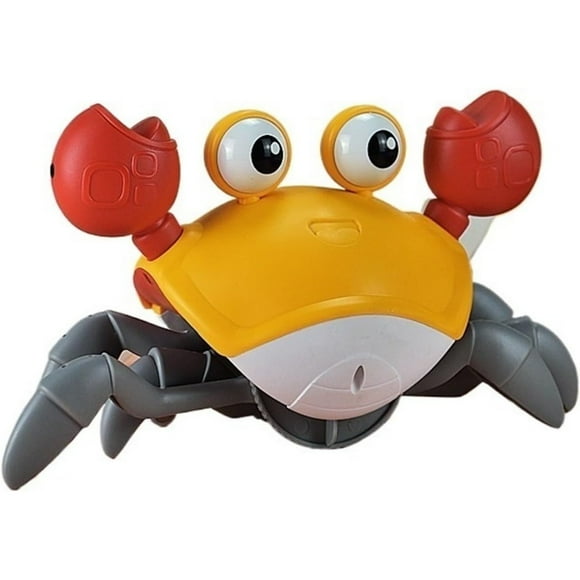 Children's Hand Gesture Electric Induction Crab Toy Charging Model - Baby Lying on the Ground to Learn to Crawl Toy Animal Toy Set for Kids,A1
