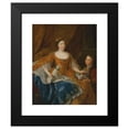 thumbnail image 2 of Alexis Simon Belle 12x14 Black Modern Framed Museum Art Print Titled - Augustna Marie Jeanne the Bath-Bathing, Dialing the Orleans (1704-1726), 2 of 5