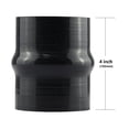 thumbnail image 2 of Ucreative Manguera de acoplador de joroba recta reforzada de 4 capas de silicona negra de 4 longitudes (30 (76 mm)), 2 of 4