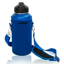 Made Easy Kit Neoprene Water Bottle Carrier Holder, Insulator w/ Adjustable Shoulder Strap