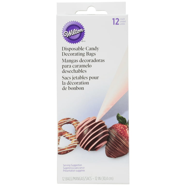Disposable Piping Bags and Tips Set -100 Pieces 12 Inch Thickened Icing  Bags and Tips Set for Pastry, Icing, and Chocolate Covered Strawberries  Supplies - Includes Piping Tips Set