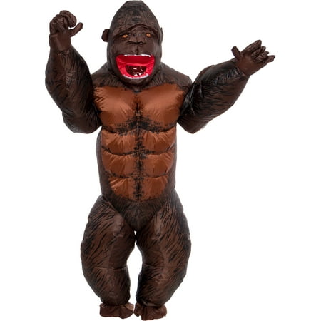 Ferocious 3D Gorilla Inflatable Adult Halloween Costume for Men & Women