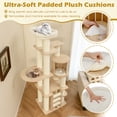 thumbnail image 6 of Gymax 71'' Tall Cat Tree w/Cozy Perch Condo Space Capsule 4.6'' Scratching Posts, 6 of 10