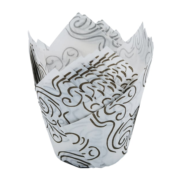 pdqouc Cupcake Liners for Baking Nonstick Heat Greaseproof Baking Wrappers Cake Greaseproof Paper Heat Resistant Non Stick Cupcake Wrappers Cupcake Liners Suitable for Cup Cake