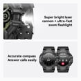 thumbnail image 3 of Reloj inteligente MIDDOW Military con linterna, brújula IP68 negro, 3 of 8