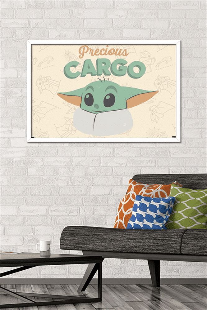 Star Wars: The Mandalorian - Grogu Precious Cargo Wall Poster, 22.375" x 34" Framed