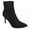 Black, variant on JONES NEW YORK Womens Black Glitter Stretch Cushioned Macee Pointed Toe Stiletto Booties 7.5