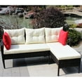 thumbnail image 2 of 2 Outdoor Patio With More Vivid Beige Cushions Furniture : Sectional Sparkling, 2 of 7
