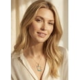 thumbnail image 4 of Iran Map 18K Gold-Plated Pendant Necklace with Turquoise Enamel Inlay, 18" Chain and Gift Box Included, 4 of 5