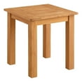 thumbnail image 1 of Pemberly Row Modern Teak Outdoor Square Side Table 22" High in Natural Oil, 1 of 8