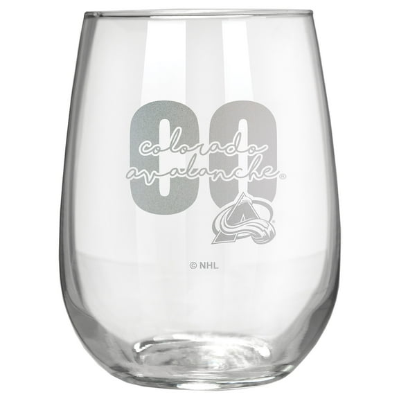 Colorado Avalanche Etched 17oz. City Stemless Wine Glass