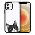 thumbnail image 1 of FINCIBO Soft Rubber Protector Cover Case for Apple iPhone 12 / 12 Pro 6.1" 2020 (NOT FIT Apple iPhone 12 Pro Max 6.7" 2020/iPhone 12 mini 5.4" 2020), Animal Black White Tuxedo Cat, 1 of 5