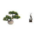 thumbnail image 1 of Árbol bonsái artificial,Bonsái artificial para decoración de escritorio o interior,Bonsái artificial,planta falsa en maceta.,Escultura abstracta de fuego,Estatua de arte abstracto para, 1 of 8