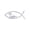 Silver, variant on Christian Fish Emblems Sticker 3D Fish Decal Sticker for Car Window