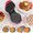 Red, variant on Mini Waffle Maker - Mini Machine For Creative Homemade Snacks, Favorite Gifts, Printed Designs (donuts, Hearts, Circles, Round Waffles), Non Stick Ironing, Red, Blue, Black