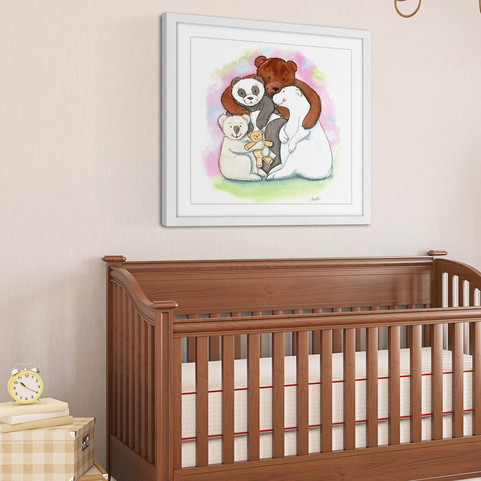 Marmont Hill "Bear Hug" by Phyllis Harris Framed Painting Print