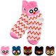 thumbnail image 5 of Calcetines divertidos para mujer Lindo gato Animales Divertido Funky Novedad Algodón Regalos Búho multicolor Jormftte WRQX-446-2, 5 of 6