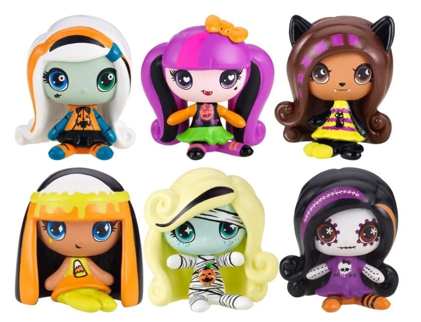 Mattel Monster High Minis Figures Halloween Season 1 Complete 6-Pack Set