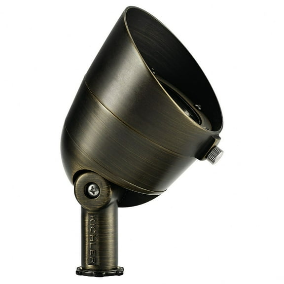 Landscape LED 500 Lumen 2700k Wide Outdoor Flood Light in Centennial Brass