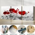thumbnail image 4 of Hieng 3Pieces Flower Canvas Wall Art Decor Set Modern Giclee ArtworkInk Ink Painting Print Red Poppies Poster Wall Art for Bedroom Home Decoration （Only canvas）, 4 of 6