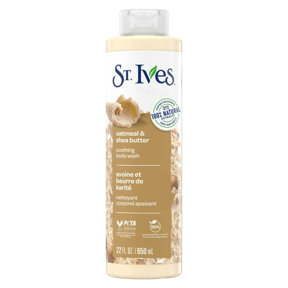 St. Ives Soothing Body Wash for Women, Oatmeal & Shea Butter, 22 fl oz