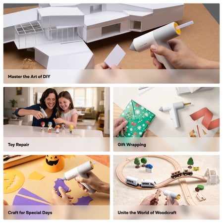 Hoto Cordless Hot Glue Gun with 10 Glue Sticks, Fast Heating, Auto Power-Off, Crafting Tool for Crafts, DIY Arts, Home Repairs