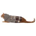 thumbnail image 6 of Vibrant Life Vl Grey Fleece Plaid Coat W/ Toggle XXS, 6 of 9