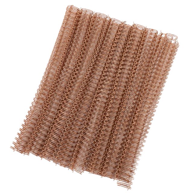100pcs 9/16 Inch Wire Binding Spines 120 Sheet Capacity Metallic Inner Wire Nylon Coating Perfect Size Spiral Double Wires Comb Binding Spines For Important Documents