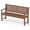 Brown, variant on Gymax 3-Seater Outdoor Wooden Bench 59'' Large Garden Bench w/ Backrest Armrests Brown