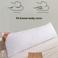 thumbnail image 4 of Yokan Quilted Bolster Pillow, 1 Meter Long Double Cushion for Sofa & Bedroom, Soft Polyester Support Pillow for Relaxation, White, 100x48cm, Versatile Use for Comfort & Practicality, 4 of 8