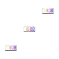 thumbnail image 4 of kurtrusly Wall Mount Clock With Double Placement Large Display Screen Colorful Digital 8009D GreyOuter 3Set, 4 of 6