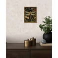 thumbnail image 5 of Drsoum Vintage Dragonflies and Flowers Canvas Prints Home Decor Painting Picture Bedroom Wall Art Bathroom Living room 8x10in Brown Framed, 5 of 7