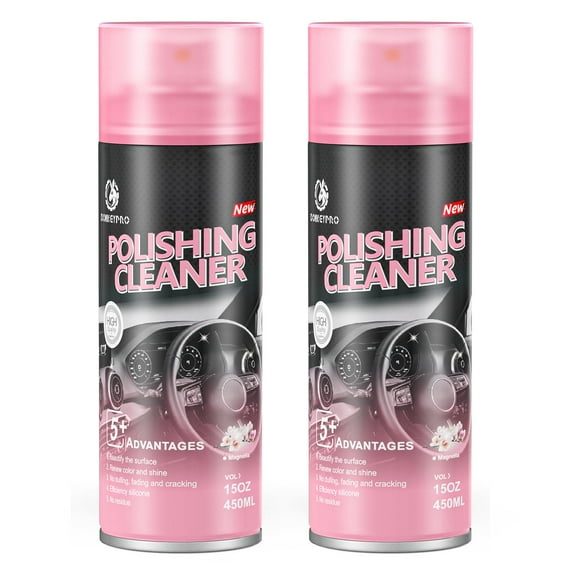 Polishing Cleaner,Car Cleaner Interior,Car Cleaning Kit,Car Interior Cleaner - Car Detailing Kit Interior Cleaner,Interior Car Detailing Kit,Multipurpose Polishing Cleaner 15 Oz Aerosol Can (2PCS)