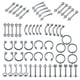 thumbnail image 3 of 110 piercings corporales de acero inoxidable de 1,2 mm para ombligo. 1.2x8mm, 3 of 9