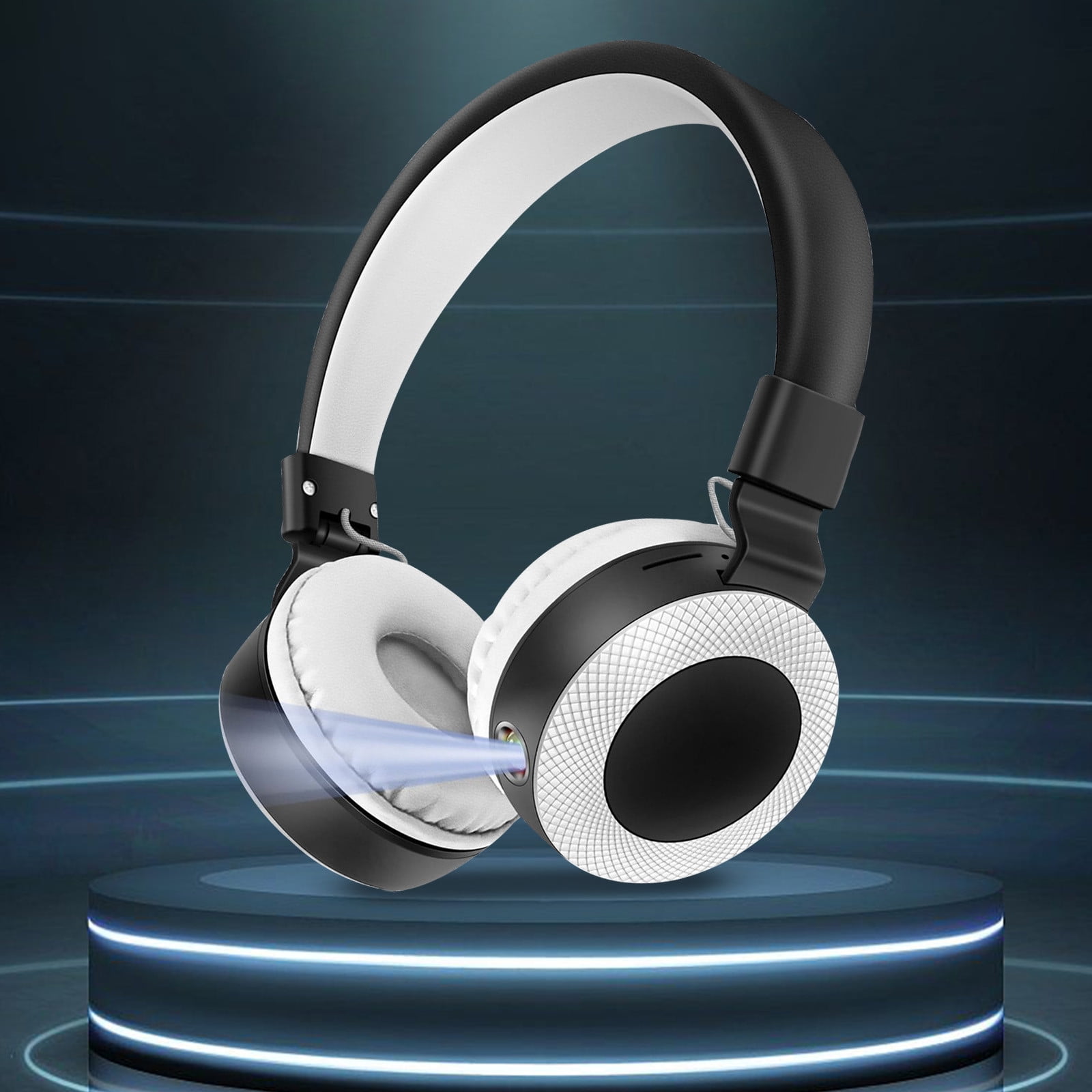 Wireless Headset, Wireless Headphones with Mic(AI Noise Cancelling), 65 Hrs Working Time with USB Dongle, Wireless Headset with Mic for Work from Home/Computer/Laptop/PC/iPhone/Android,White